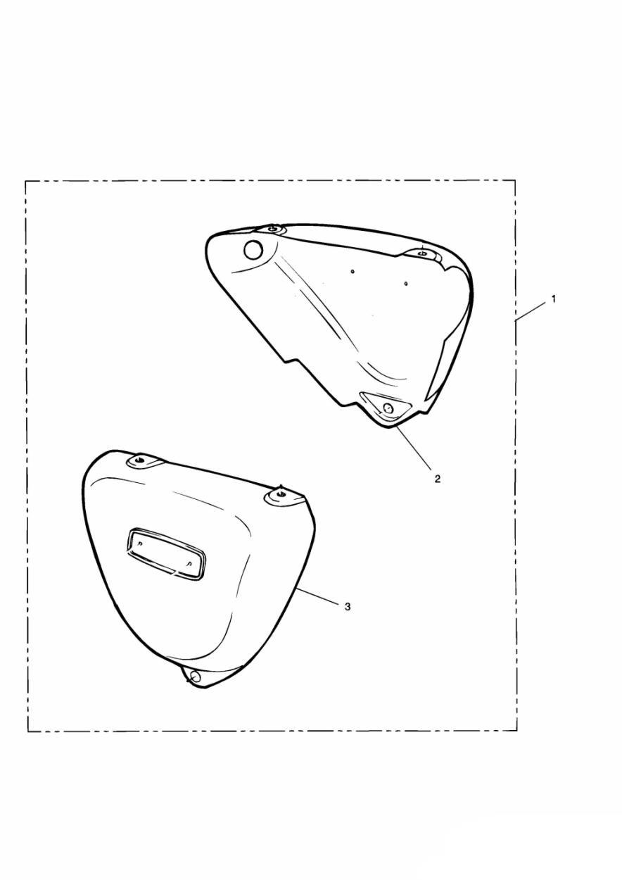Chrome Side Panel Kit exploded diagram
