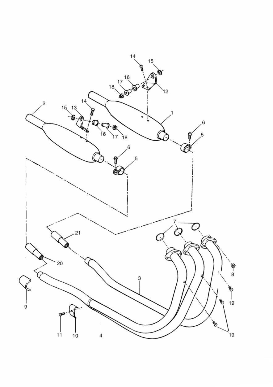 Exhaust System exploded diagram