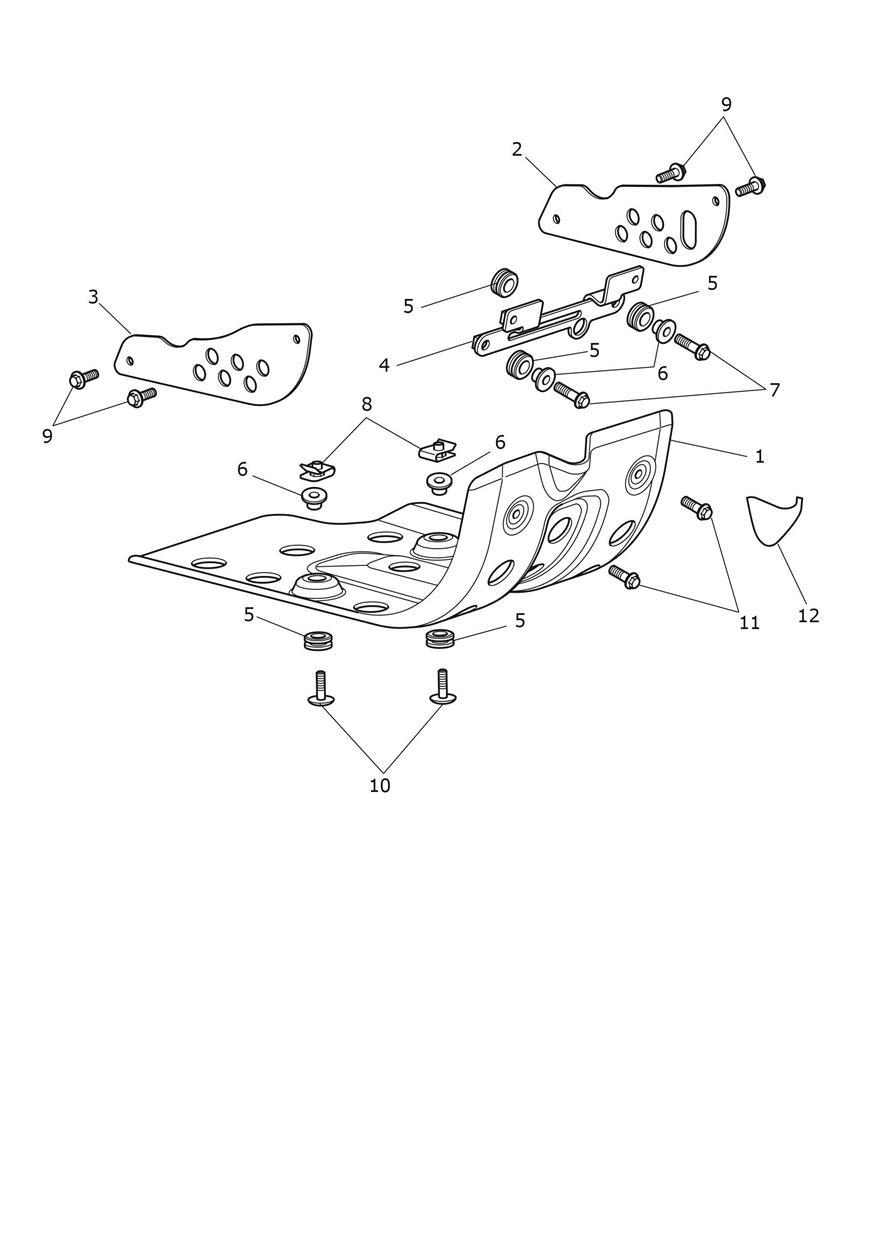 Sumpguard exploded diagram