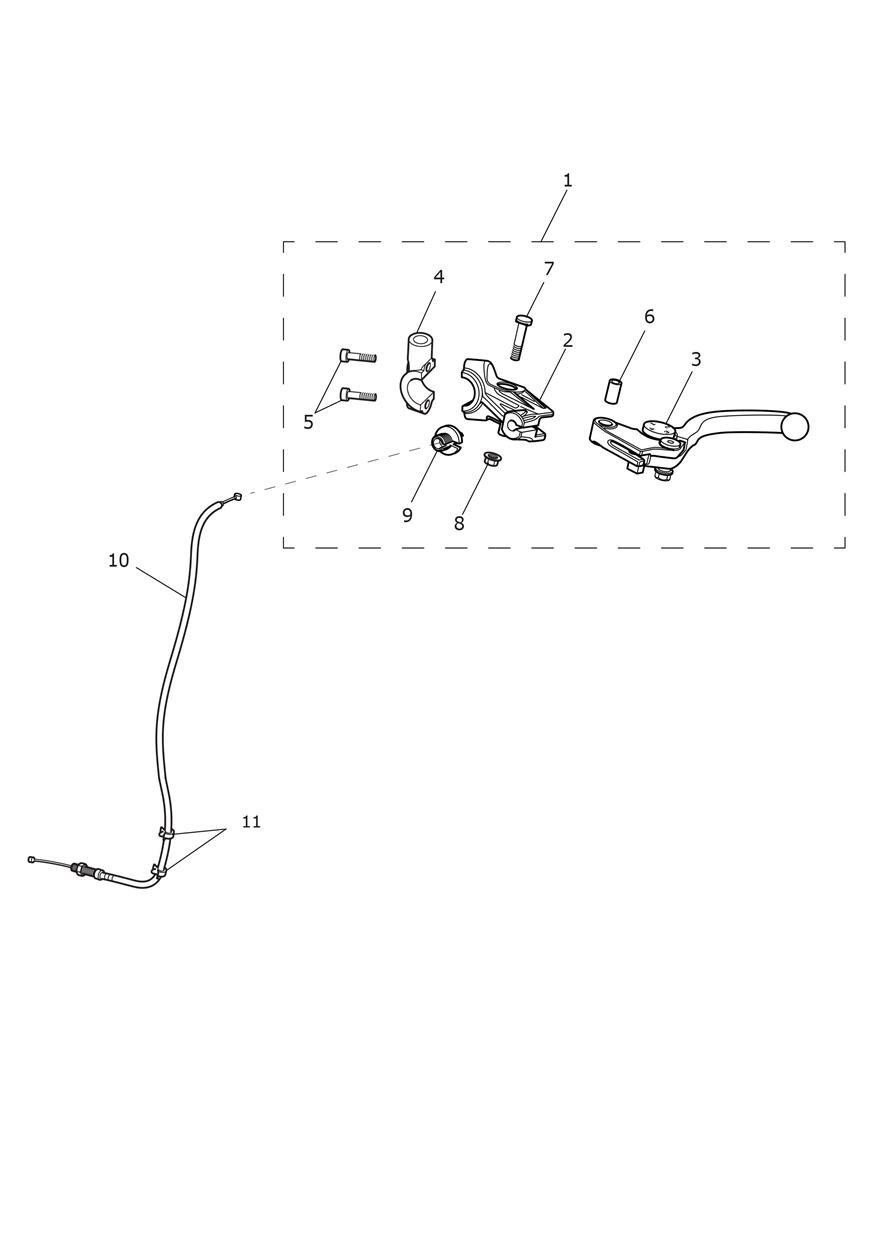 Clutch Controls exploded diagram