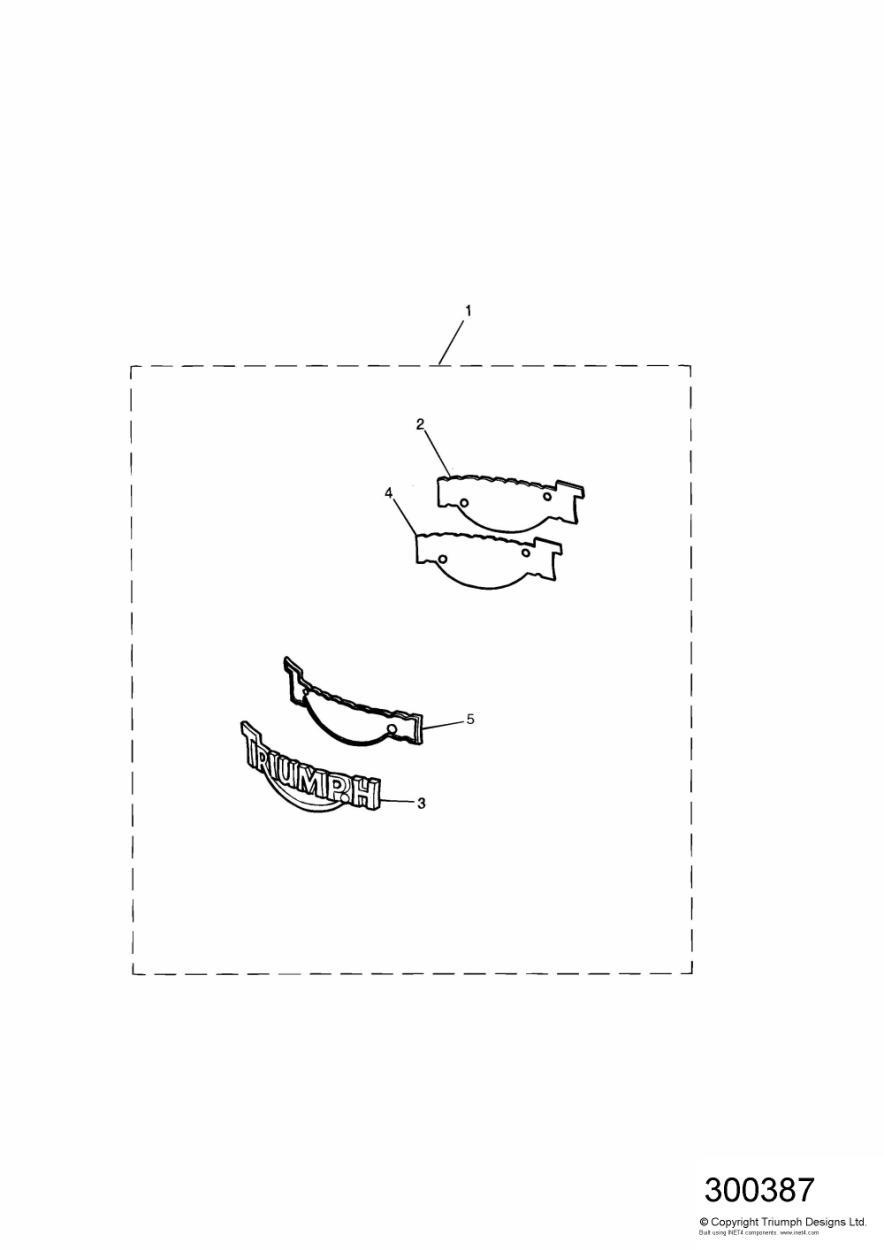 Heritage Tank Badge Kit exploded diagram