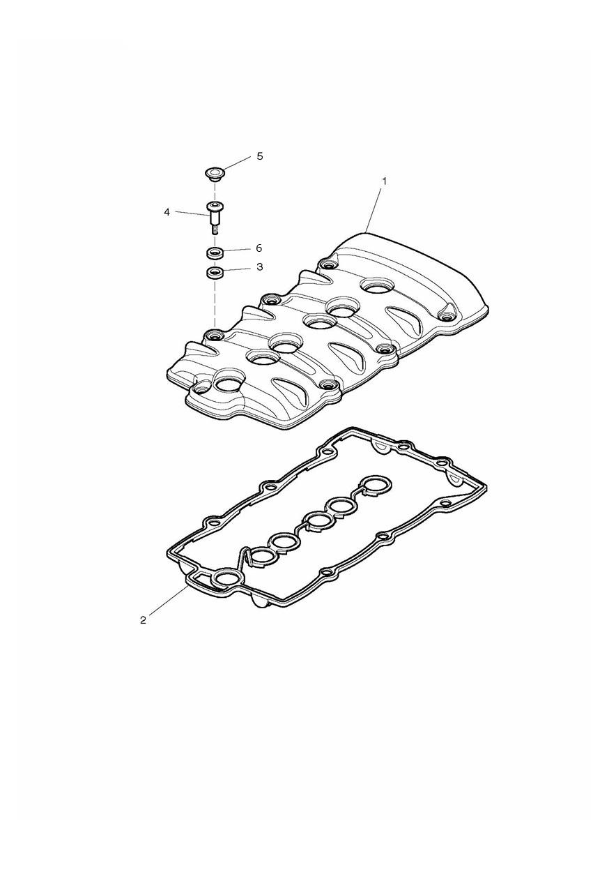 Cam Cover exploded diagram