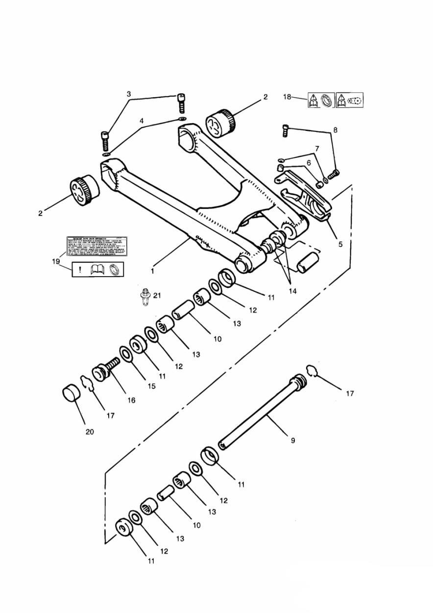 Swinging Arm exploded diagram