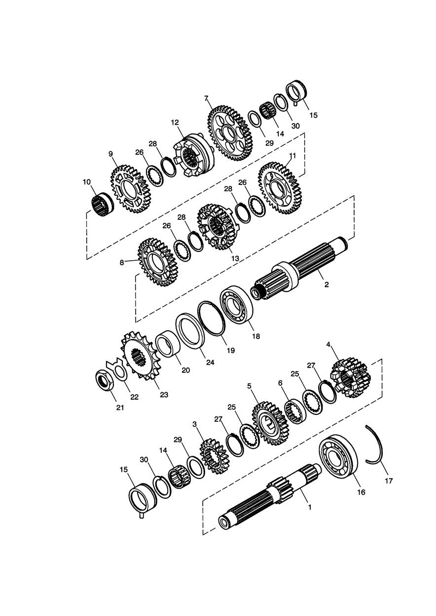 Transmission exploded diagram