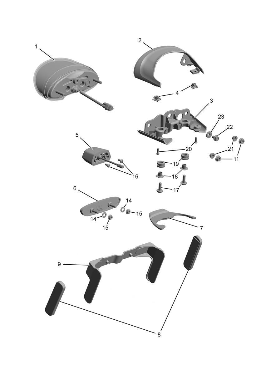 Rear Light - US Only exploded diagram