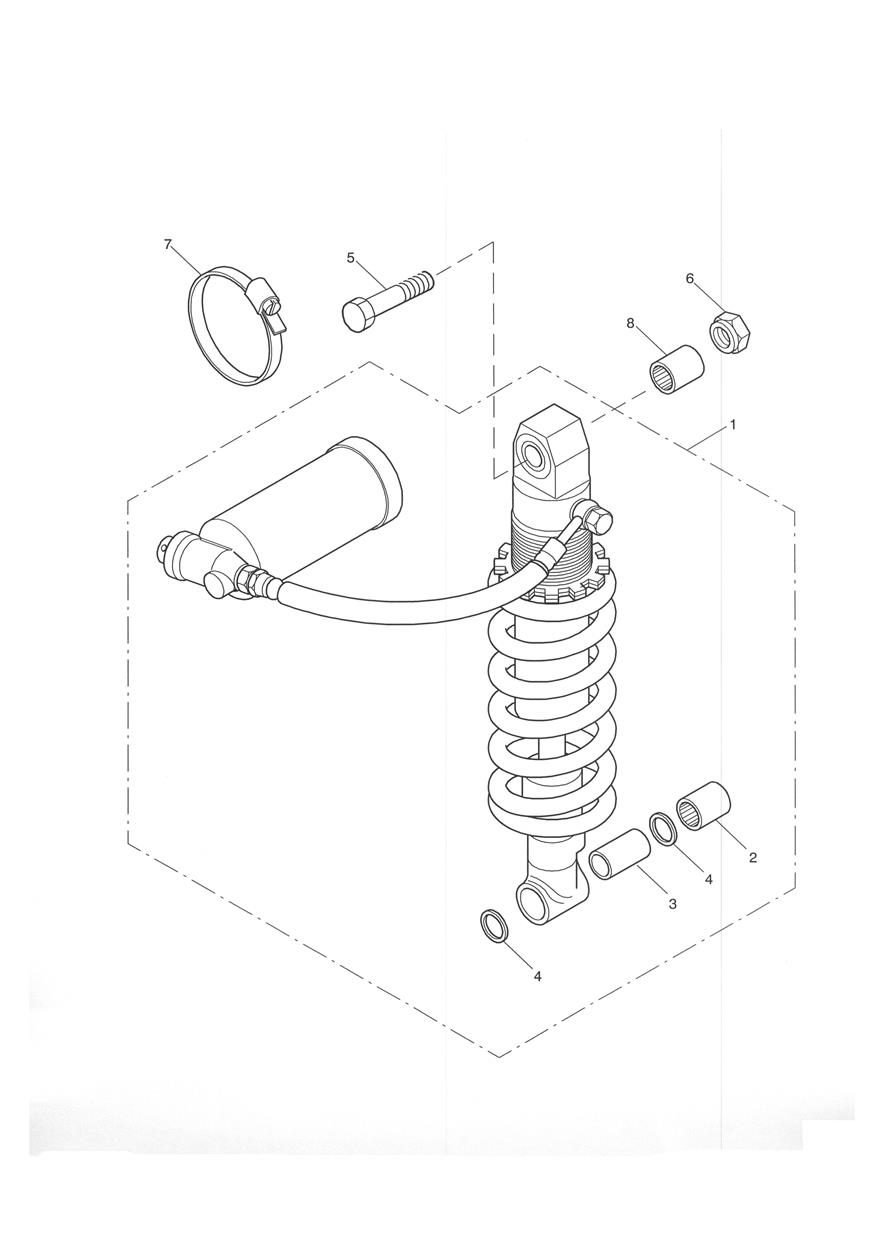 Rear Suspension Unit exploded diagram
