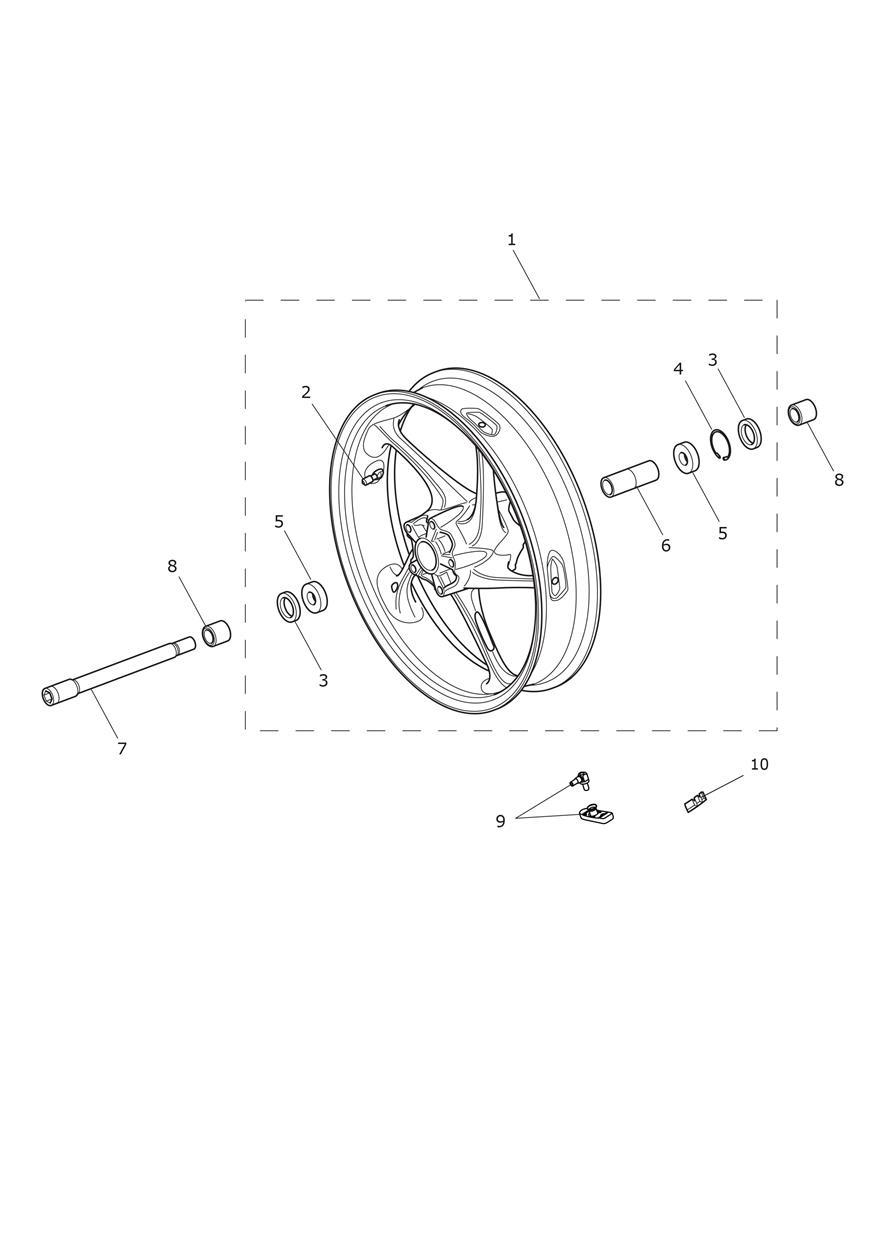 Front Wheel exploded diagram