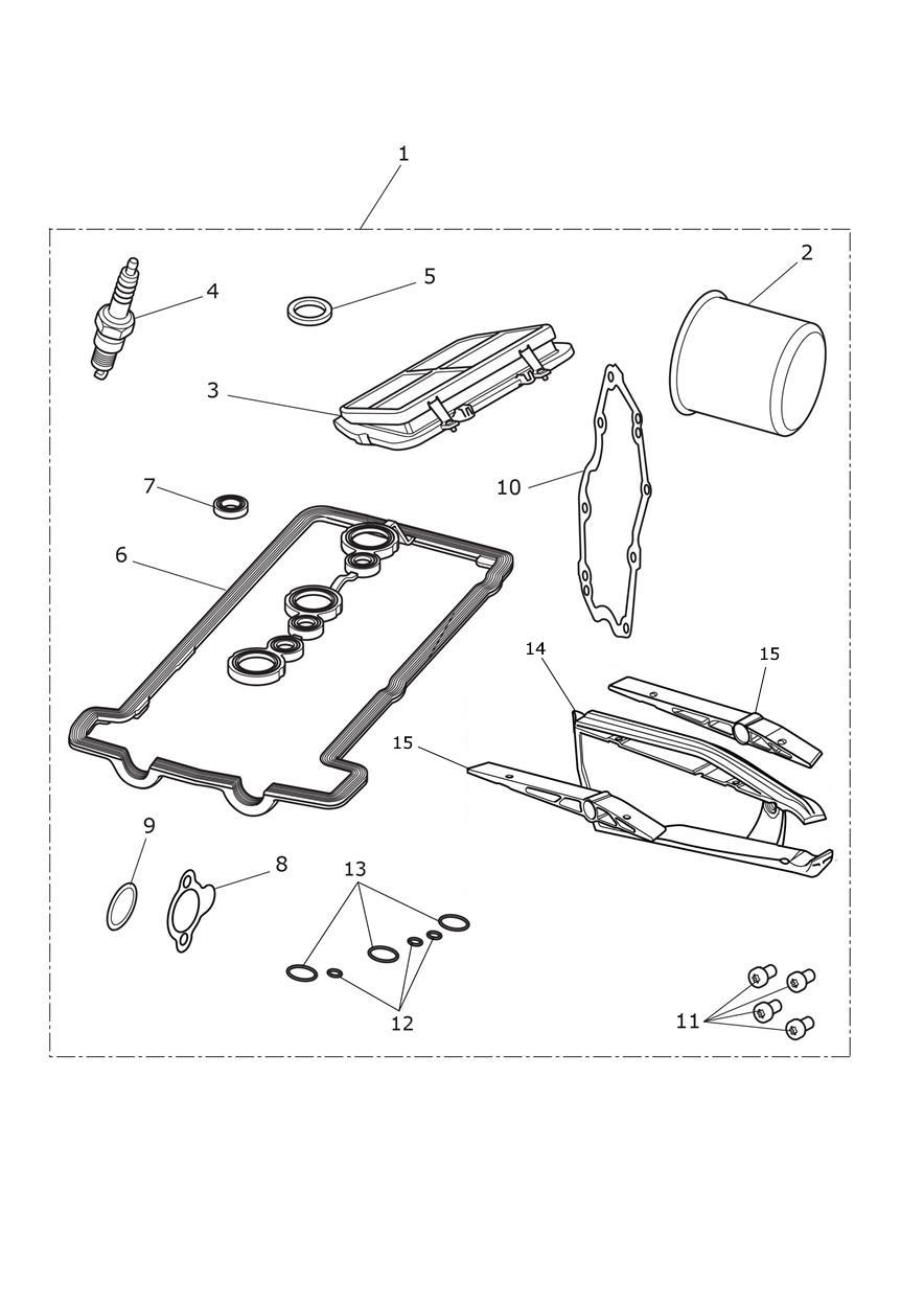 Engine Service Kit exploded diagram
