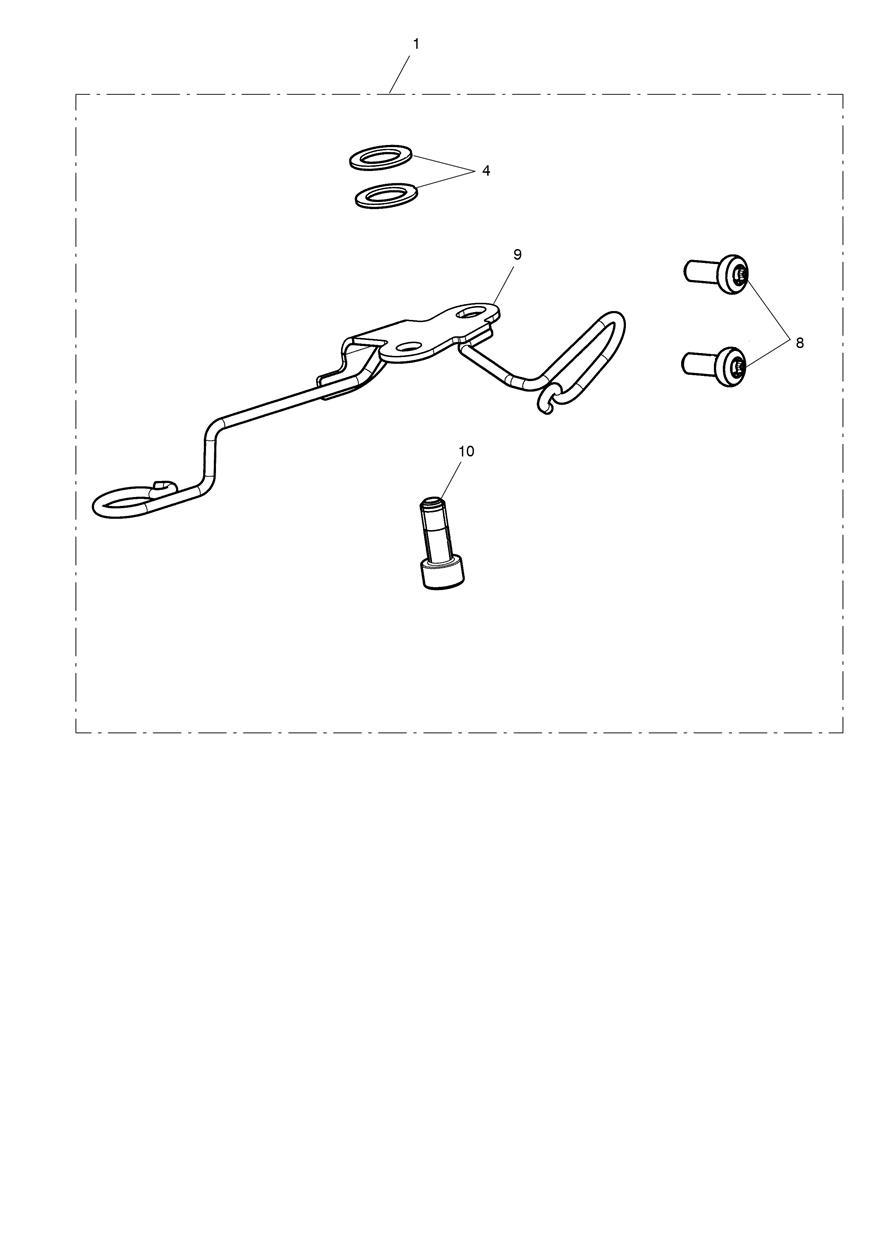 Cable Kit, High Bars exploded diagram