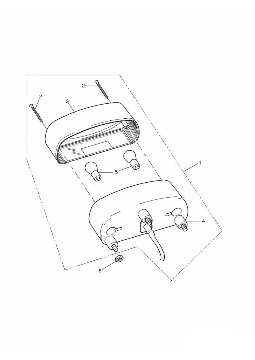 Rear Lamps exploded diagram