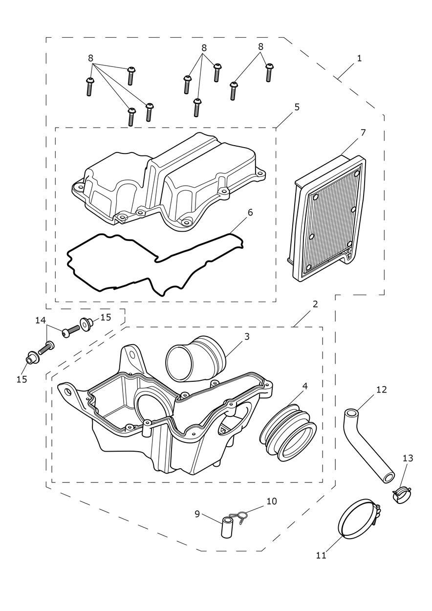 Airbox Assembly exploded diagram