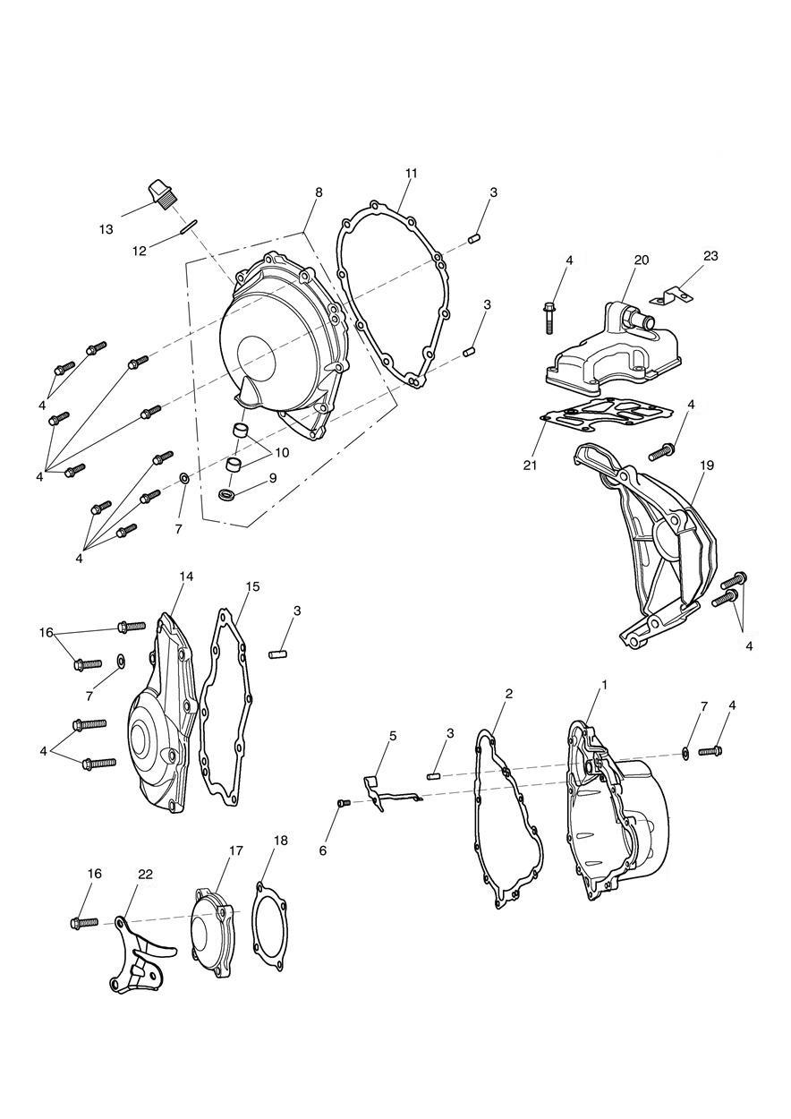 Engine Covers exploded diagram