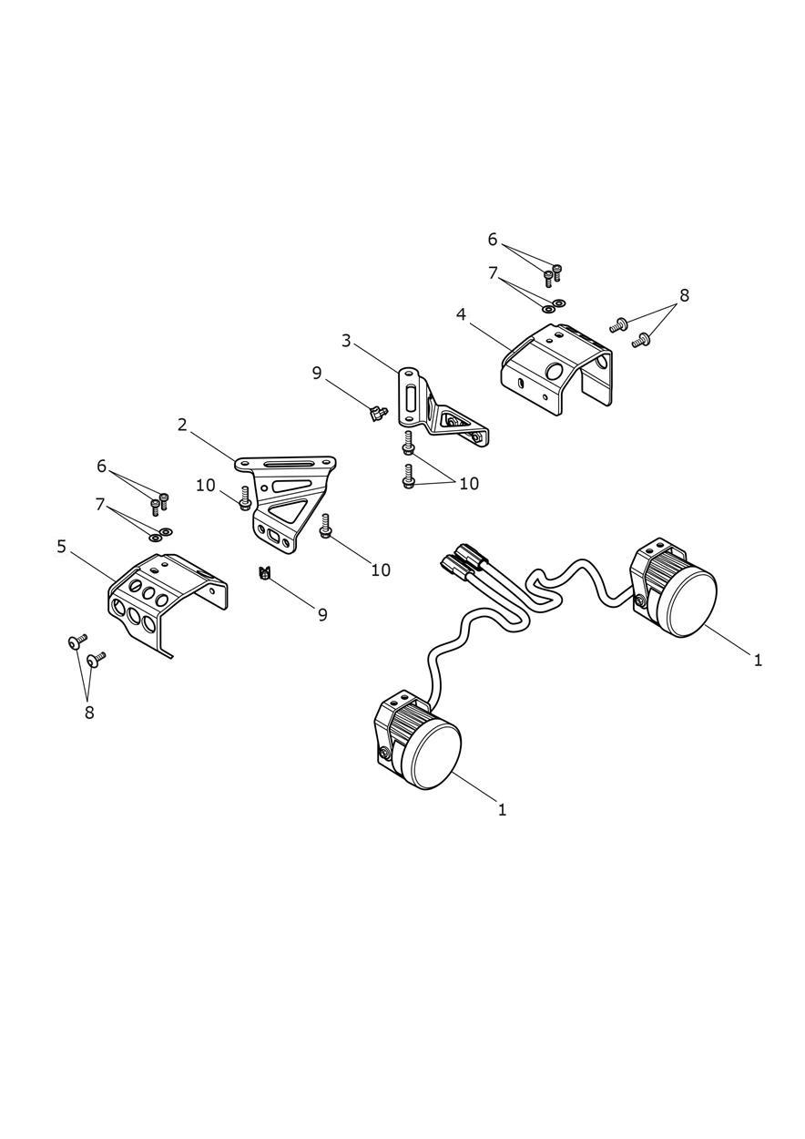 Fog Lights exploded diagram