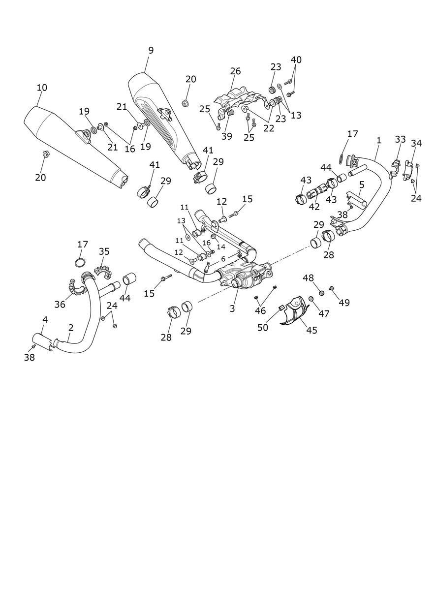 Exhaust System exploded diagram