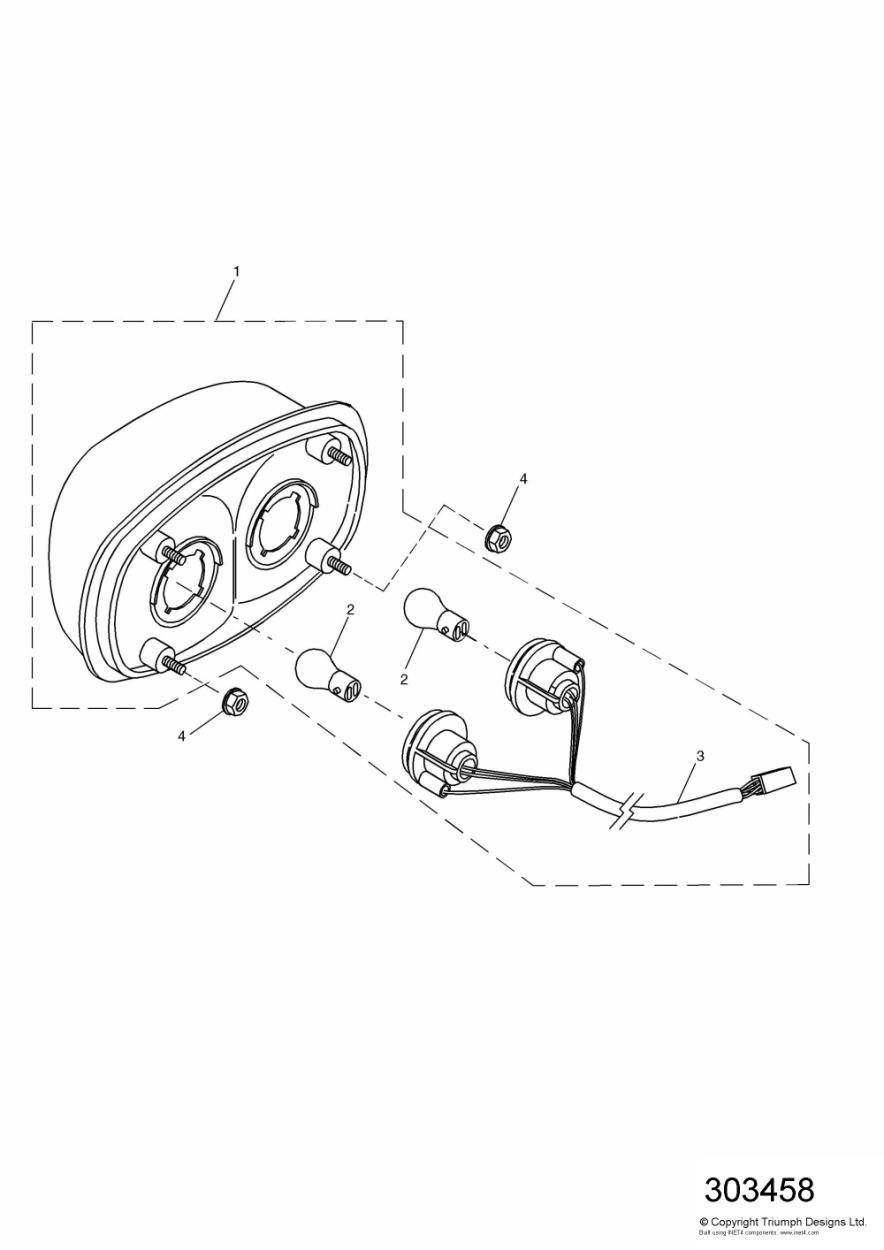 Rear Lamps exploded diagram