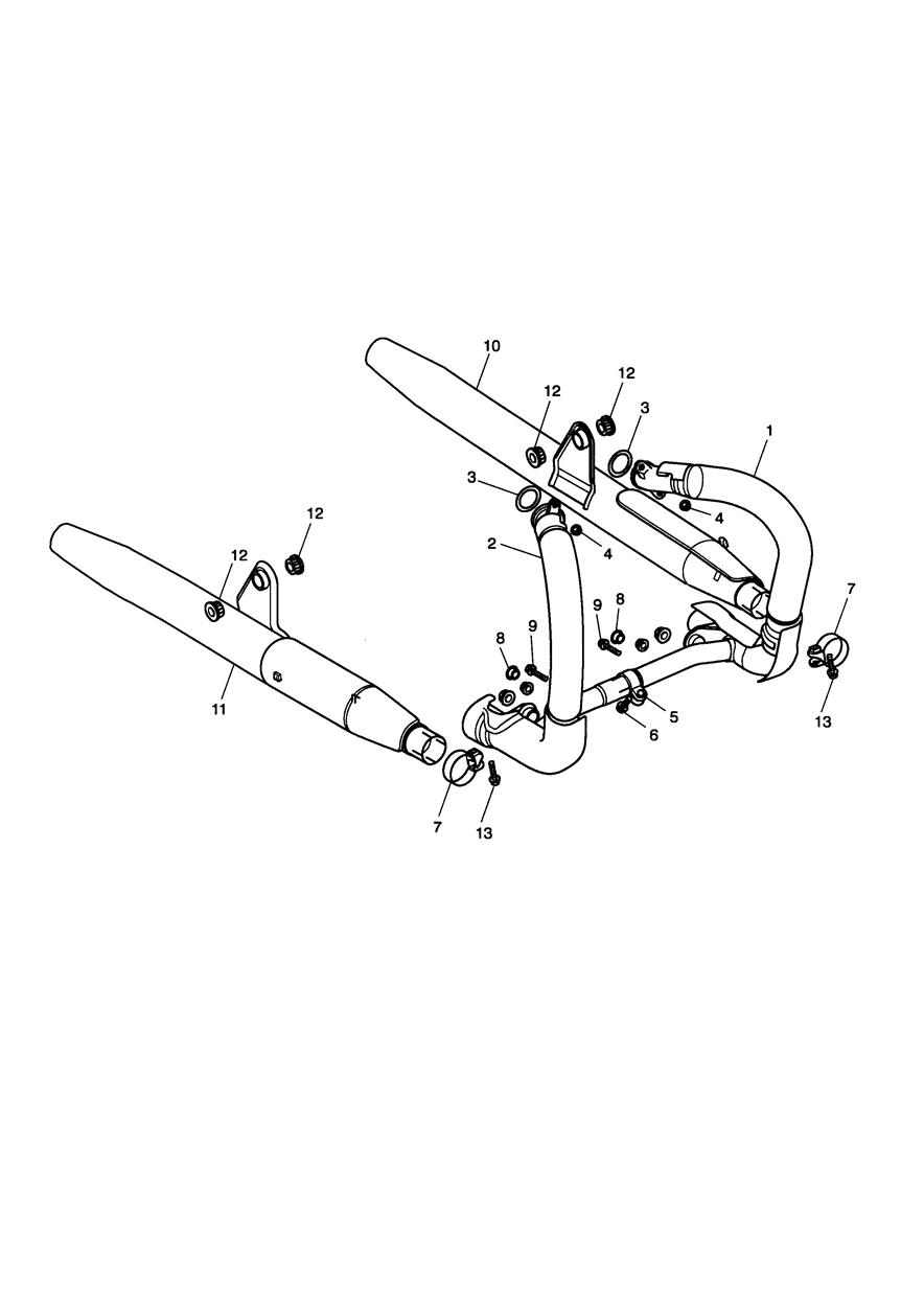 Exhaust System exploded diagram