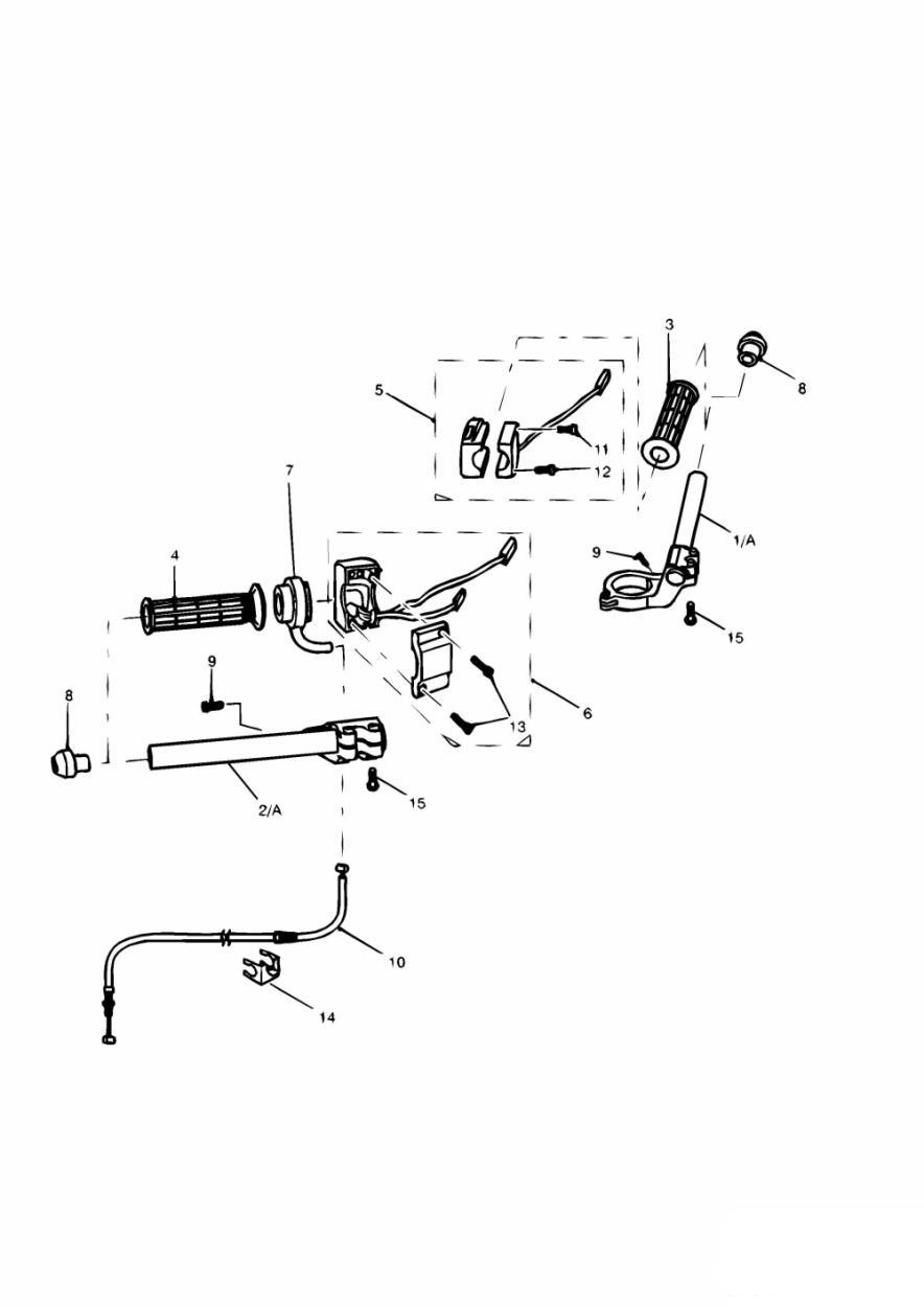 Handlebars and Switches exploded diagram