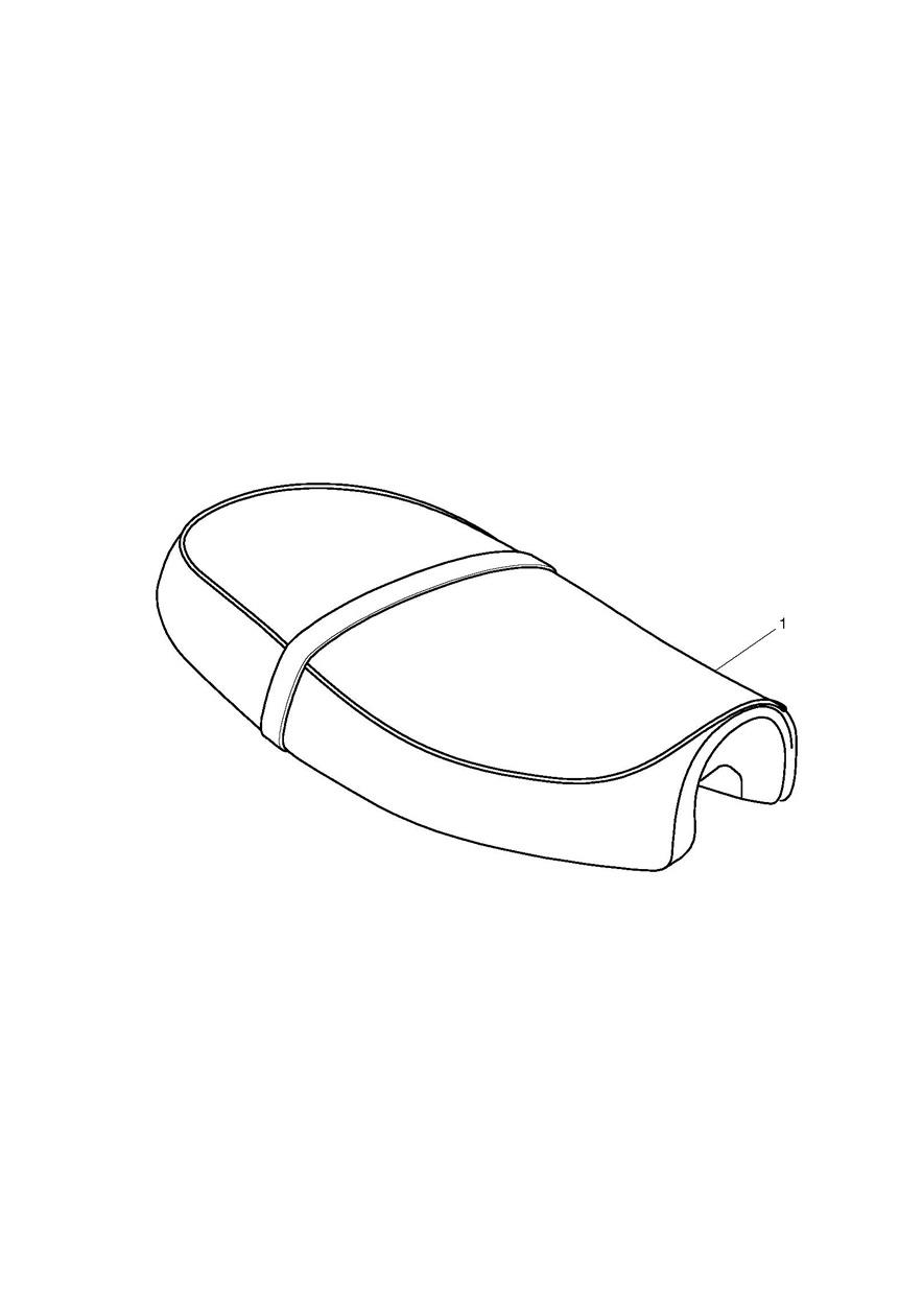 Seat, Dual, Touring, Gel exploded diagram
