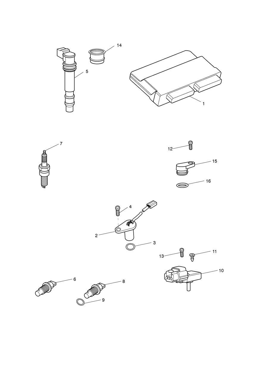 Engine Management System exploded diagram