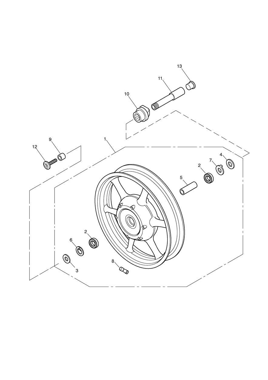 Front Wheel exploded diagram