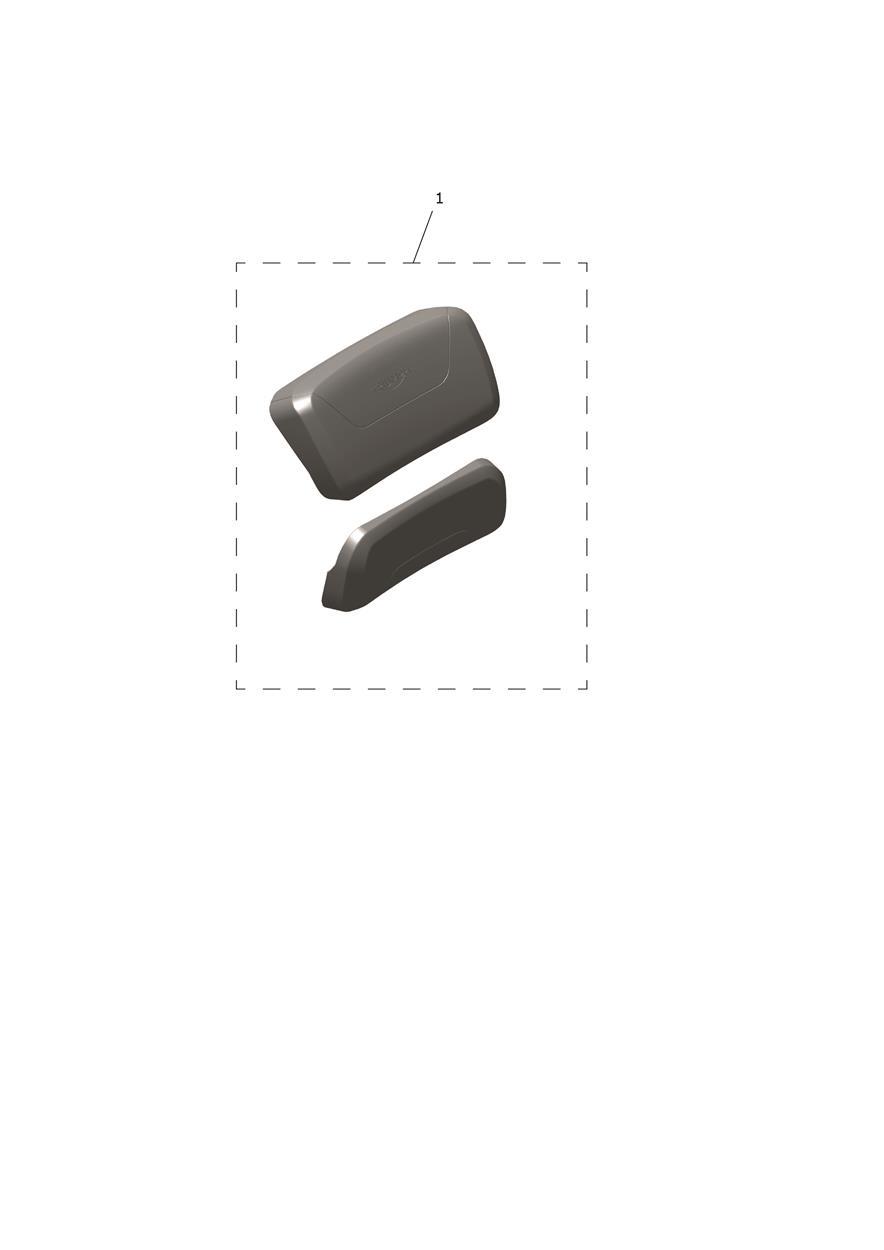 Backrest Pad, Top Box, Kit exploded diagram