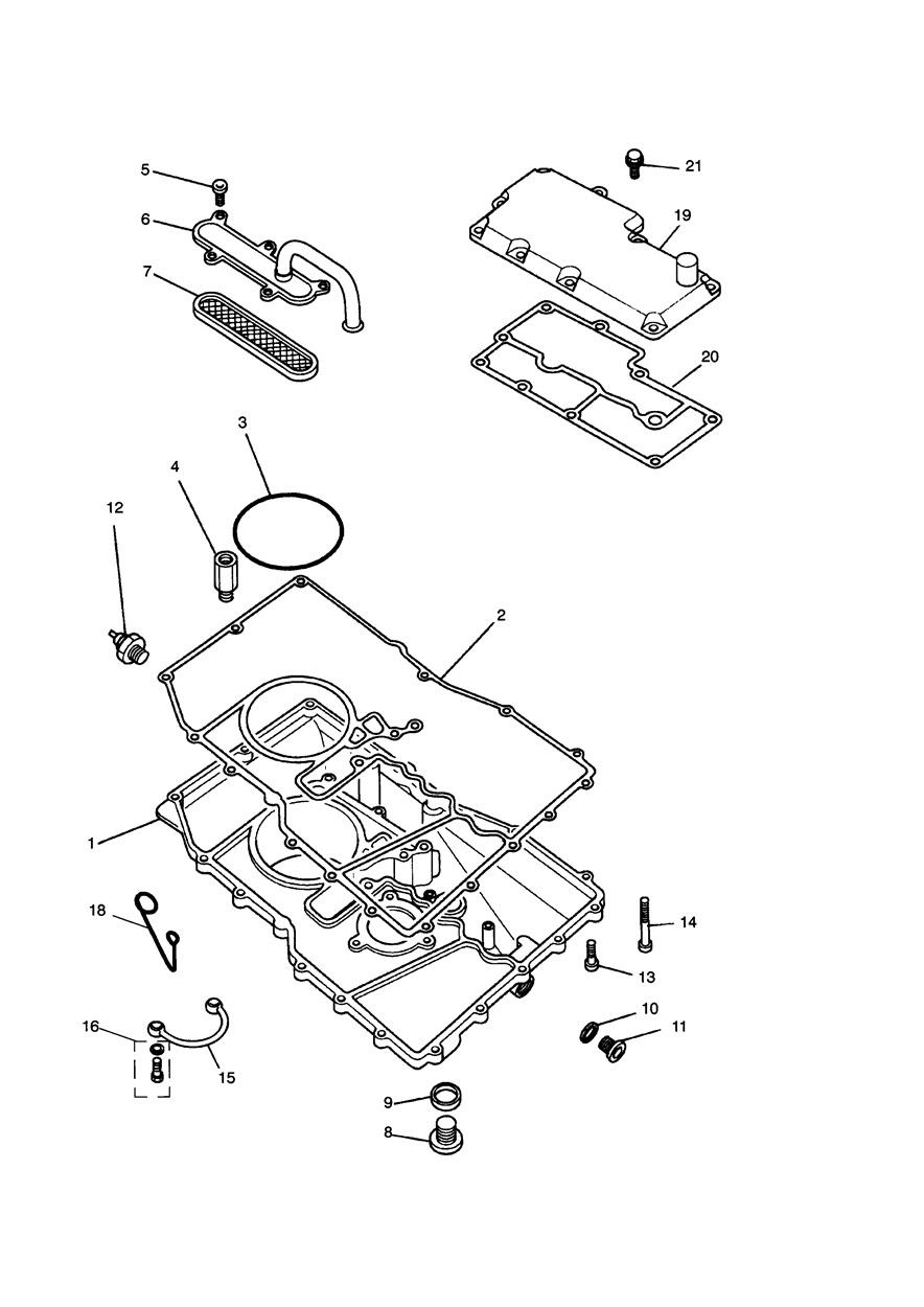 Sump exploded diagram