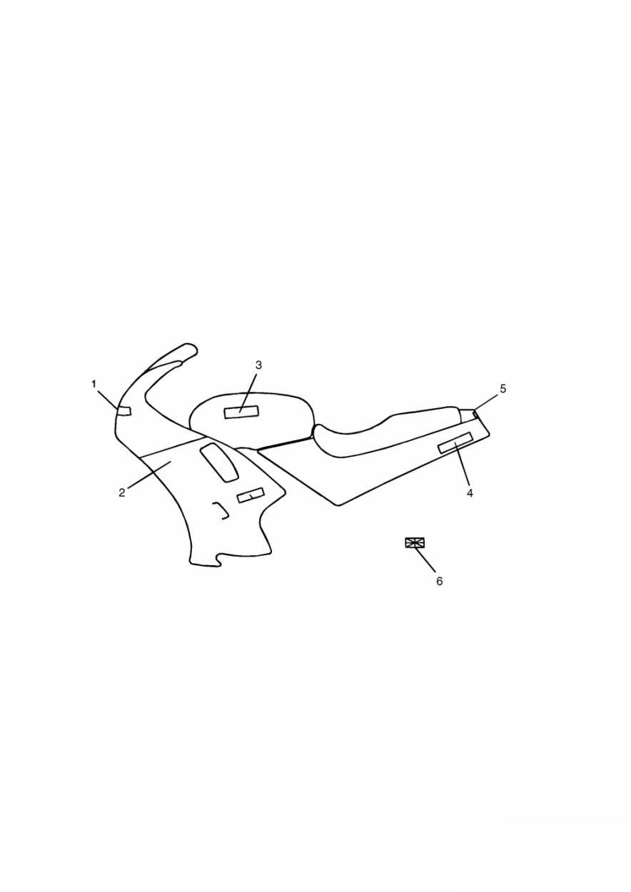 Bodywork Caspian Blue exploded diagram