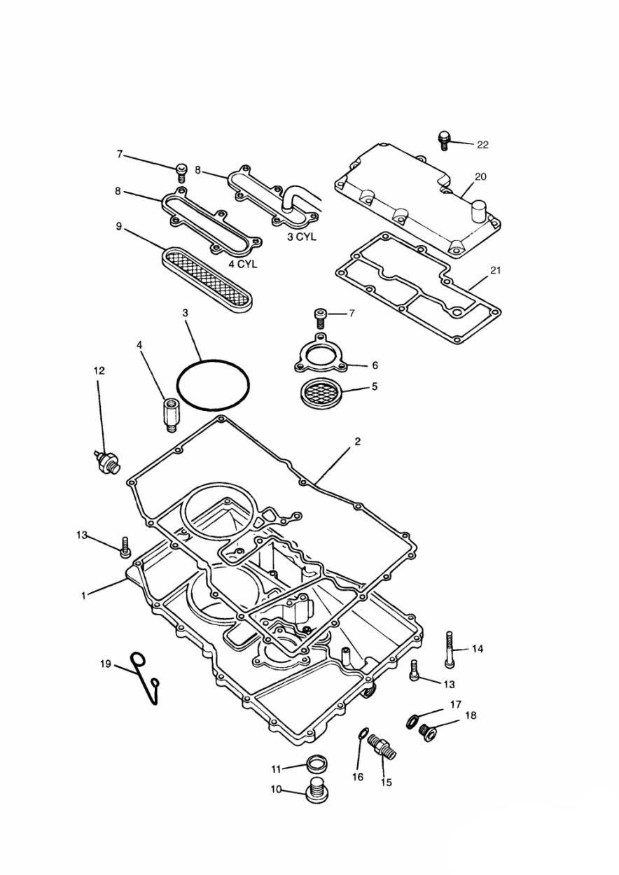 Sump exploded diagram