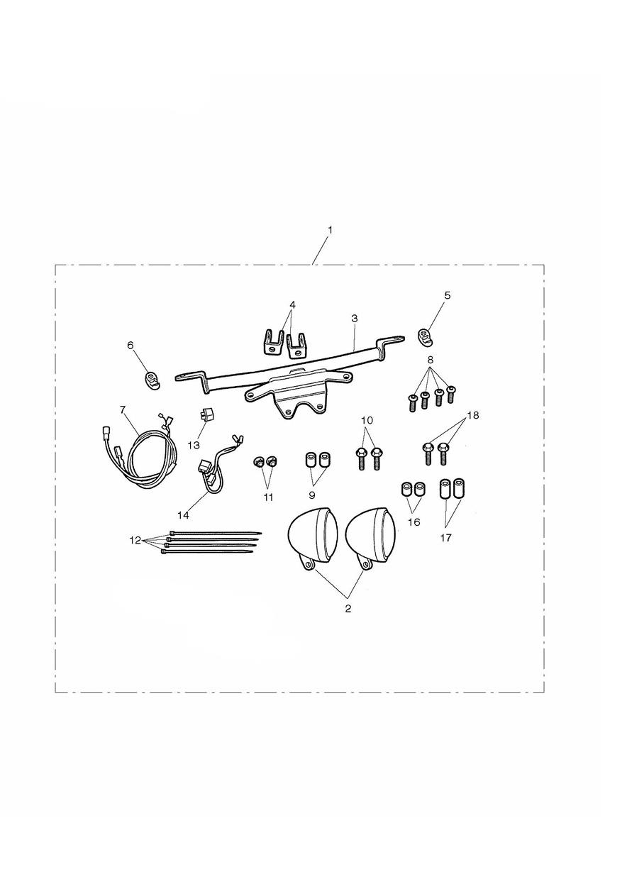 Auxiliary Lamps (US) exploded diagram