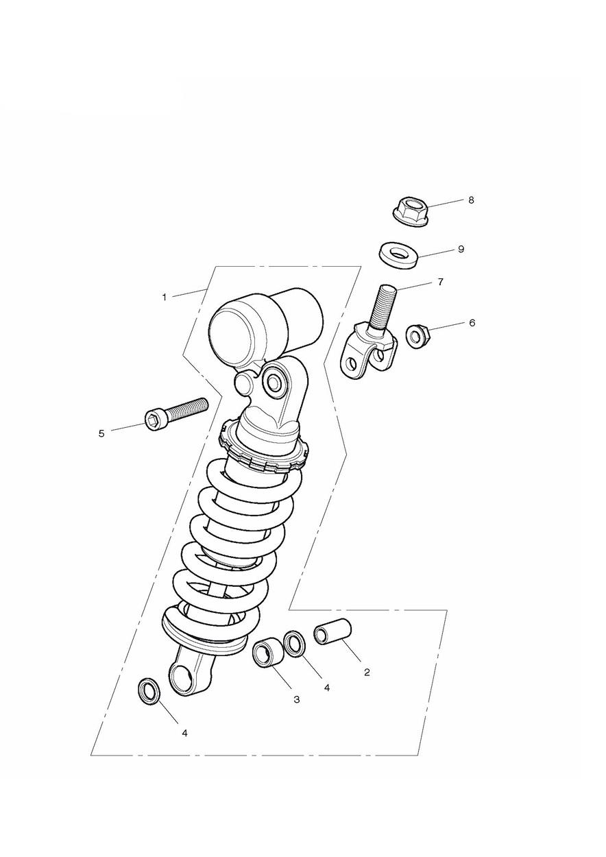 Rear Suspension Unit - Excluding  675R exploded diagram