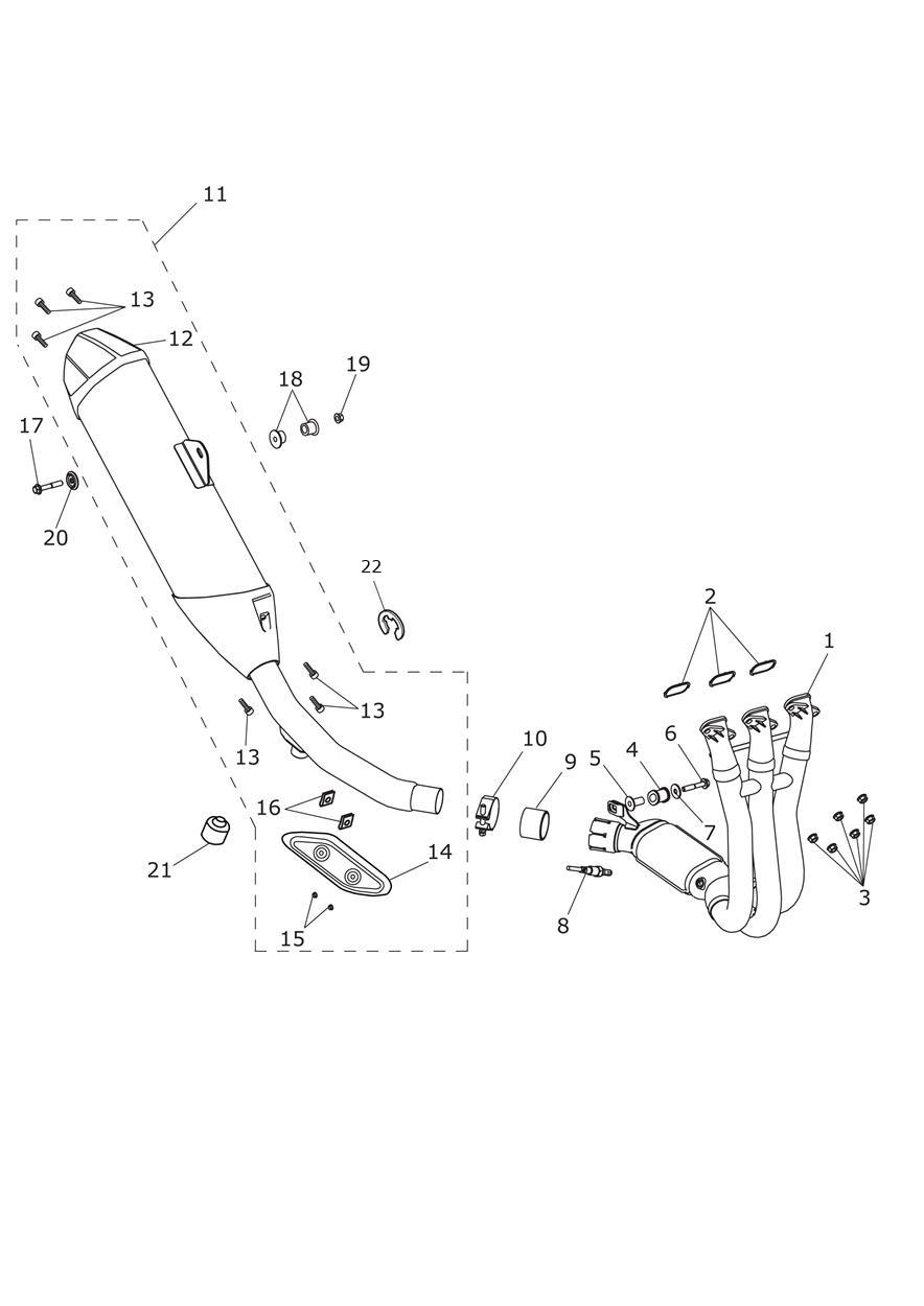 Exhaust System exploded diagram