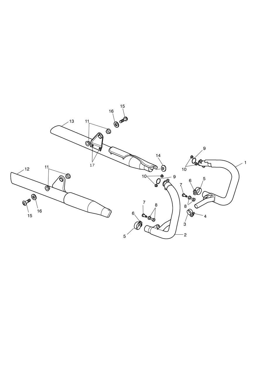 Exhaust System exploded diagram