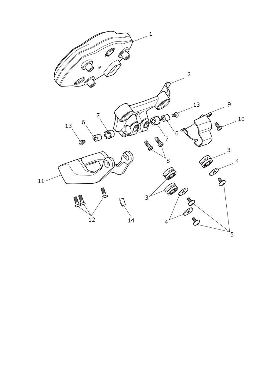 Instruments exploded diagram