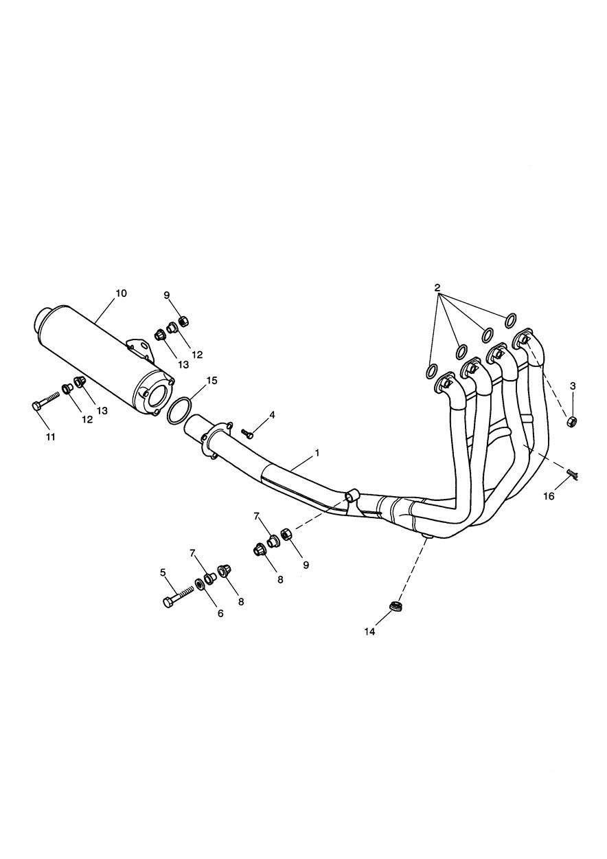 Exhaust System exploded diagram