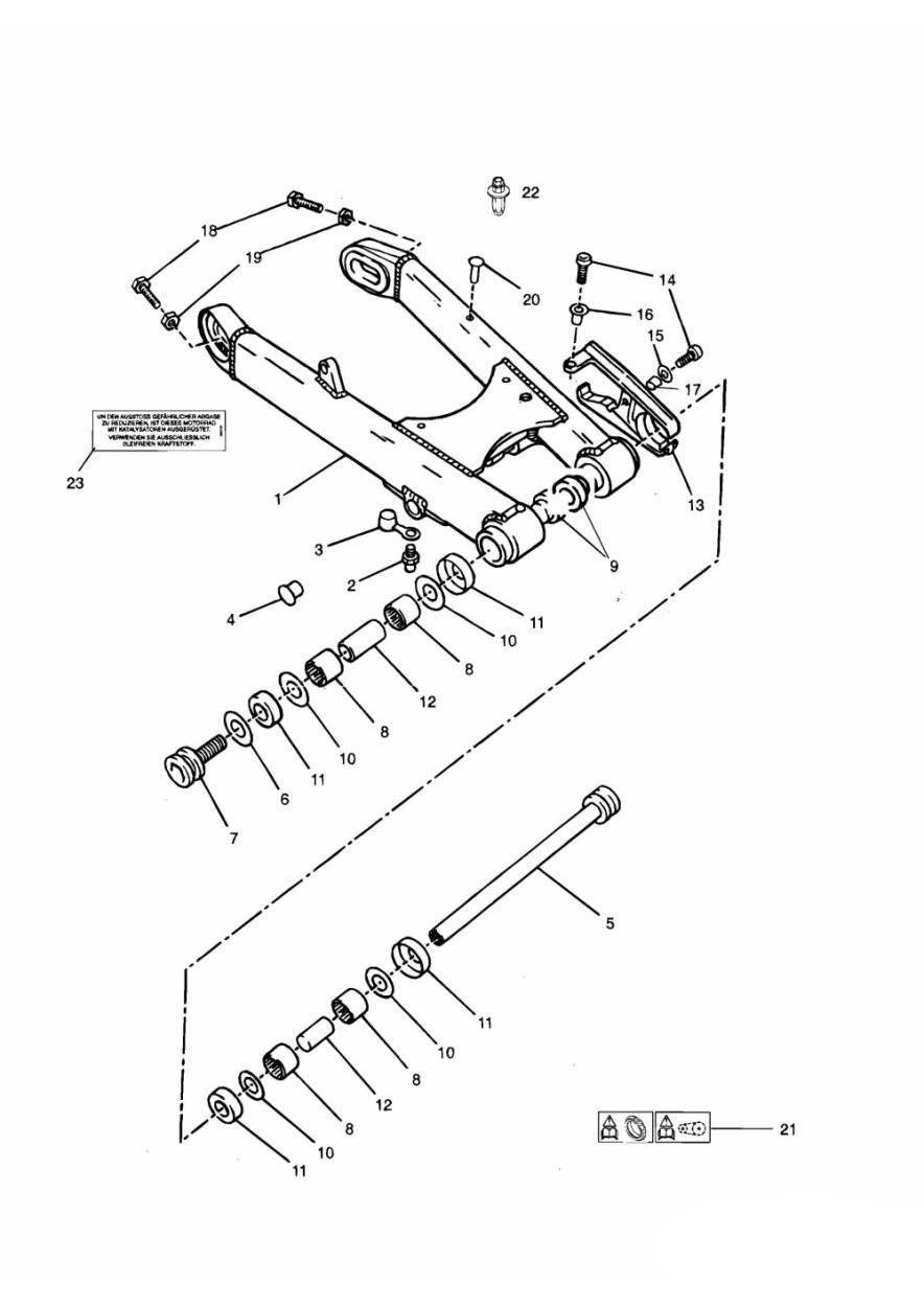 Swinging Arm exploded diagram
