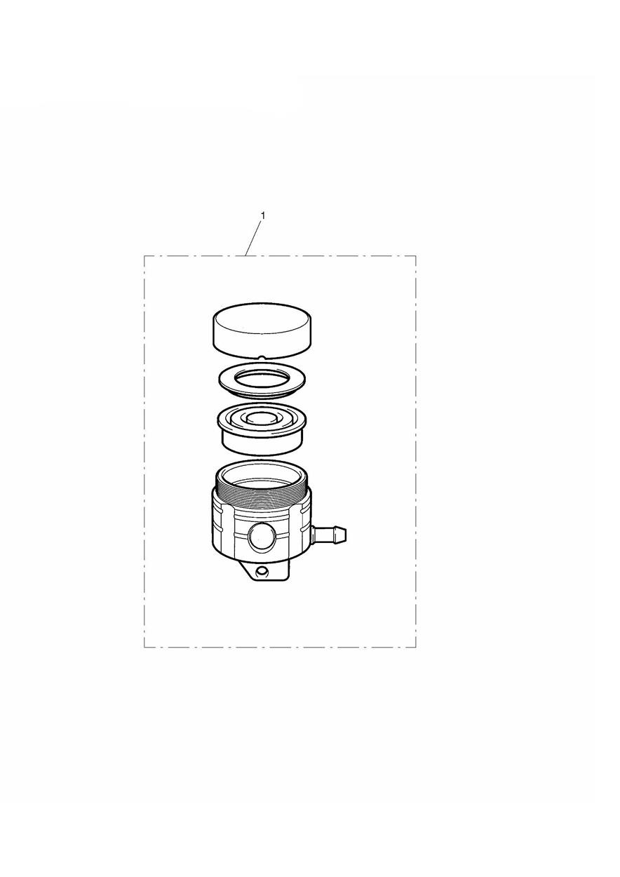 Reservoir, Front Brake exploded diagram
