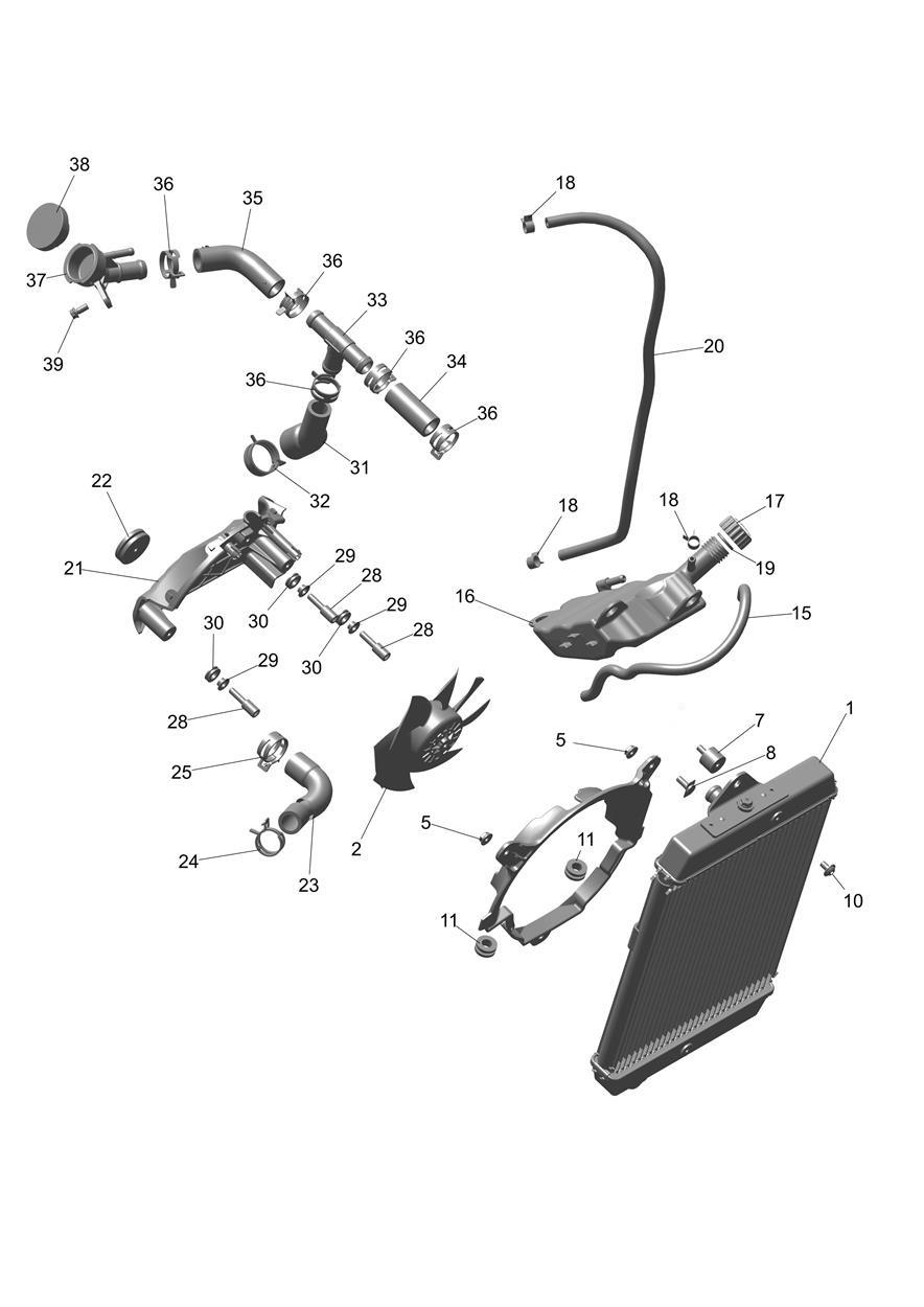 Cooling System exploded diagram