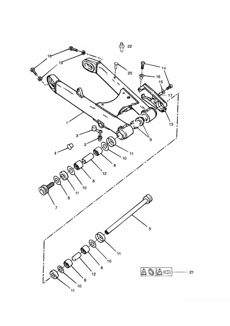 Swinging Arm exploded diagram