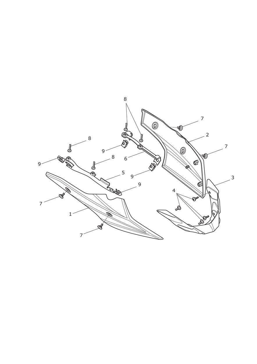 Bellypan exploded diagram