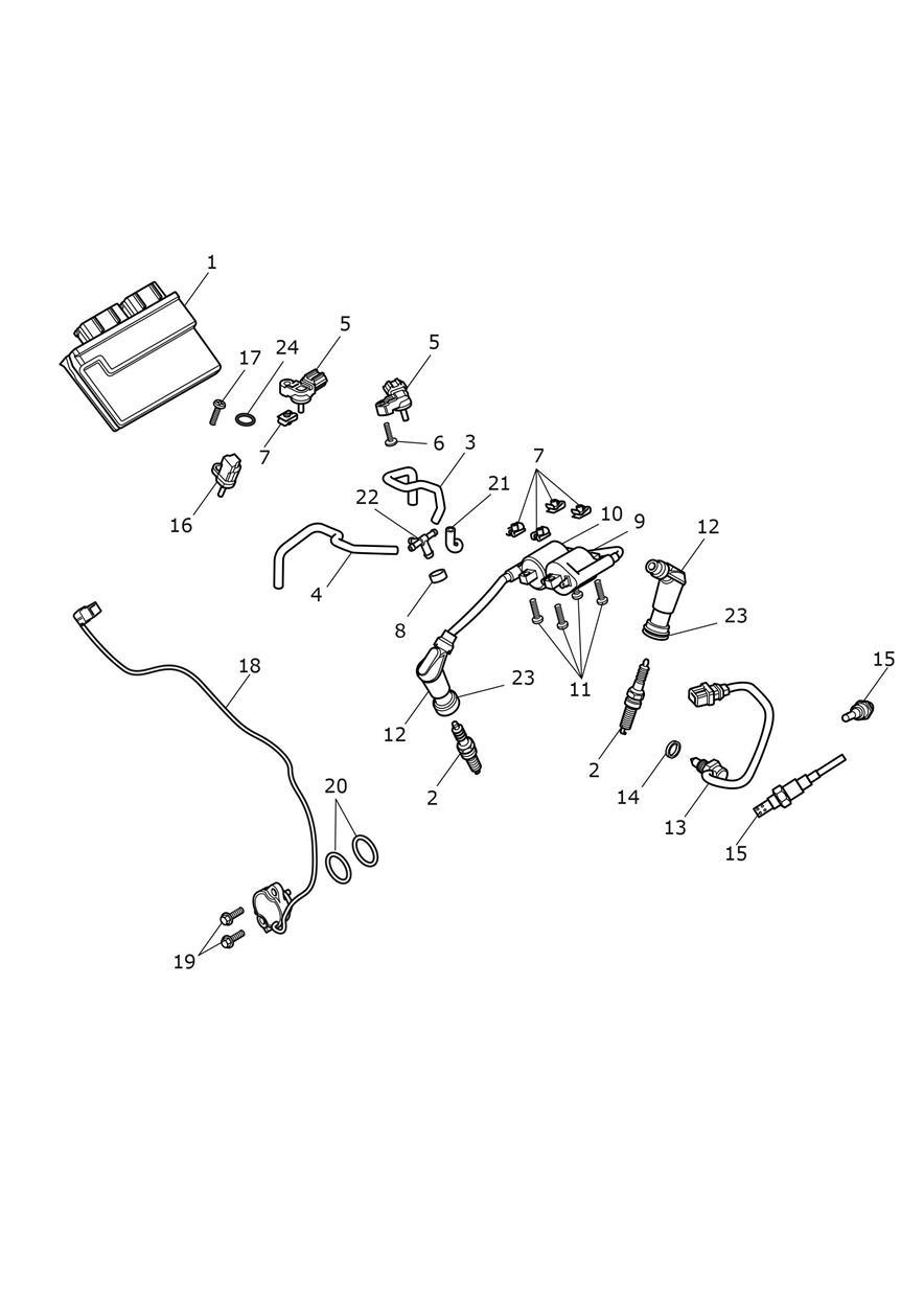Engine Management System exploded diagram