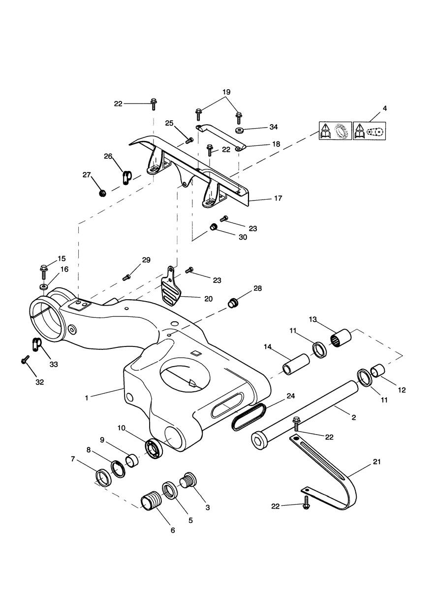 Swinging Arm exploded diagram