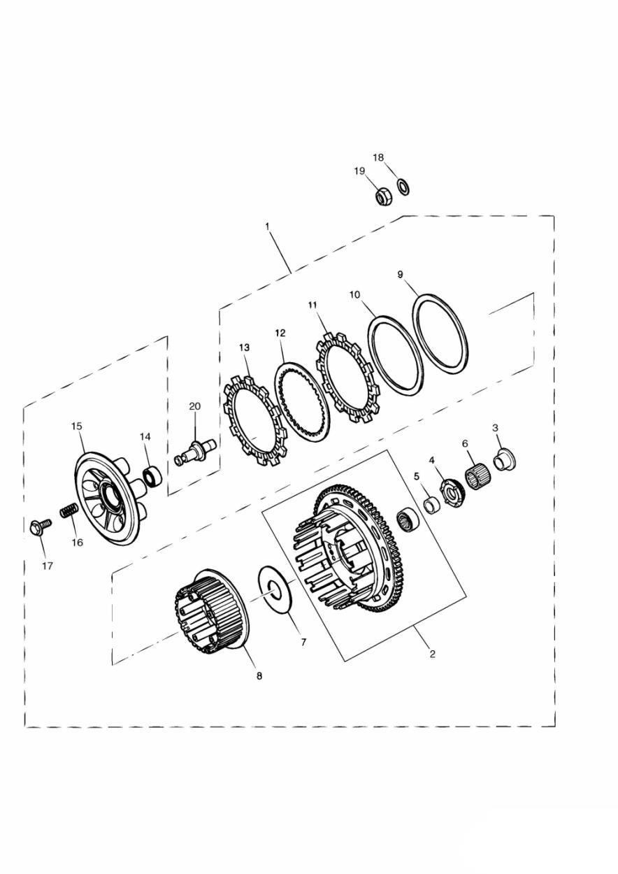 Clutch exploded diagram