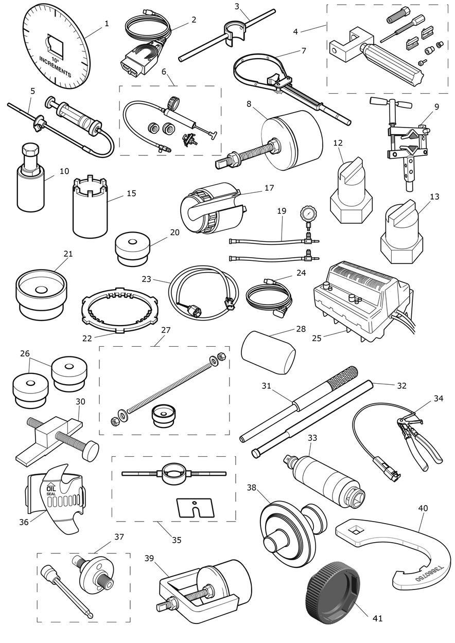 Service Tools exploded diagram