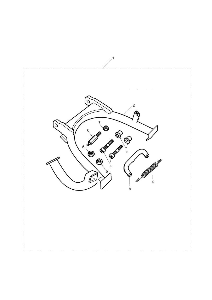 Centrestand Kit exploded diagram