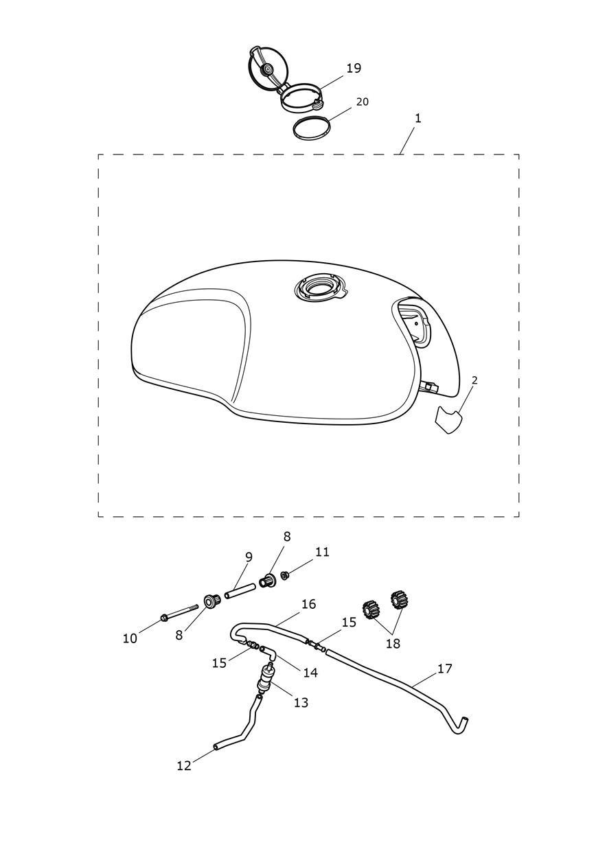 Fuel Tank exploded diagram