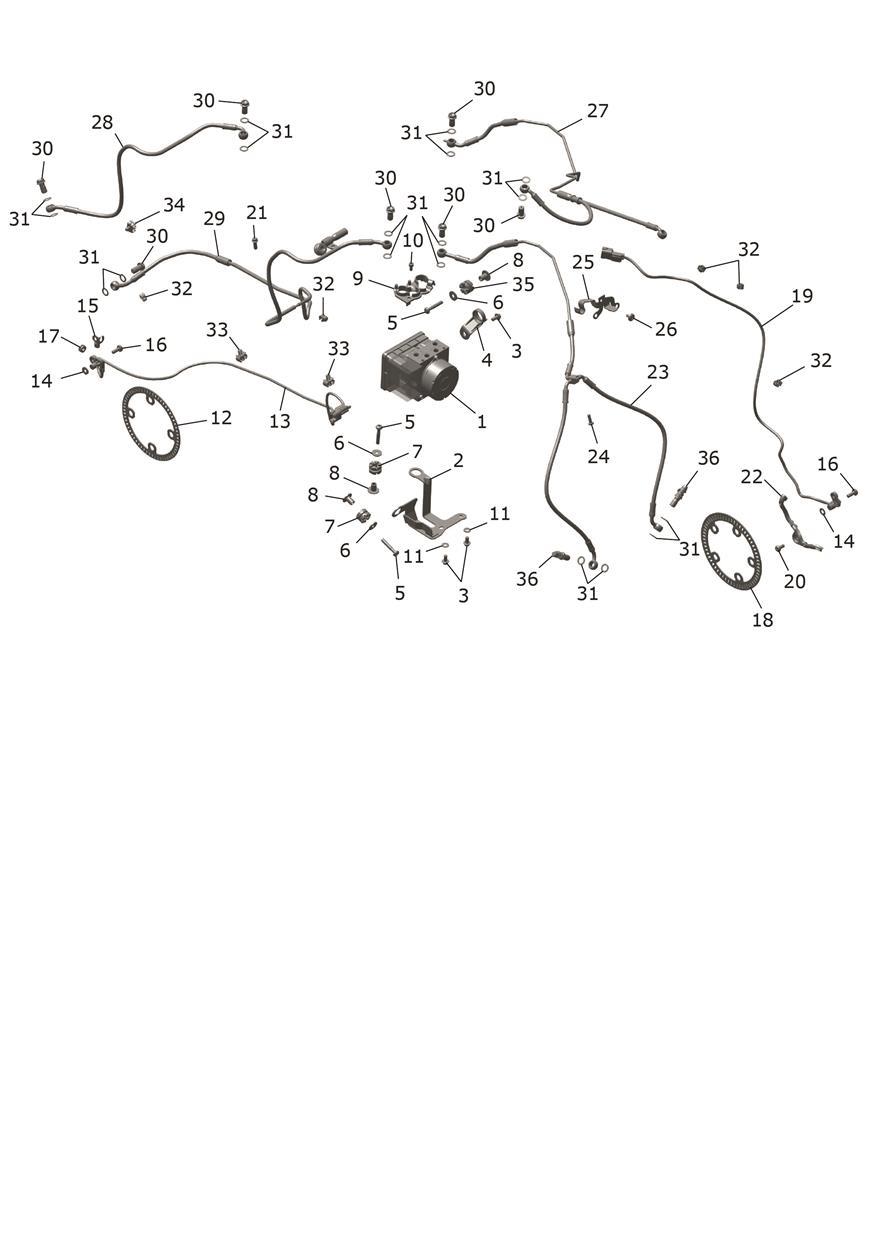 ABS System exploded diagram
