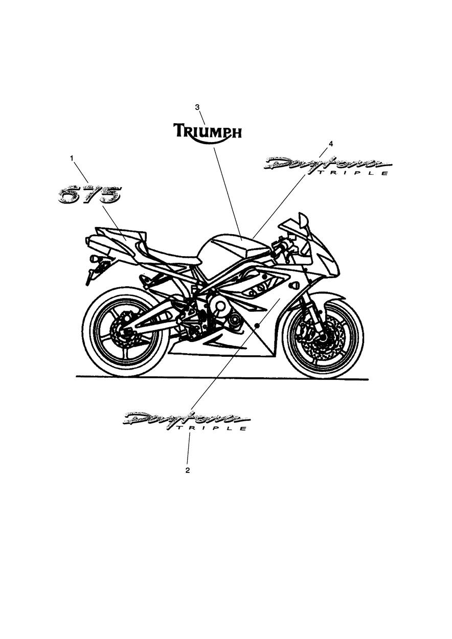 Bodywork Decals exploded diagram
