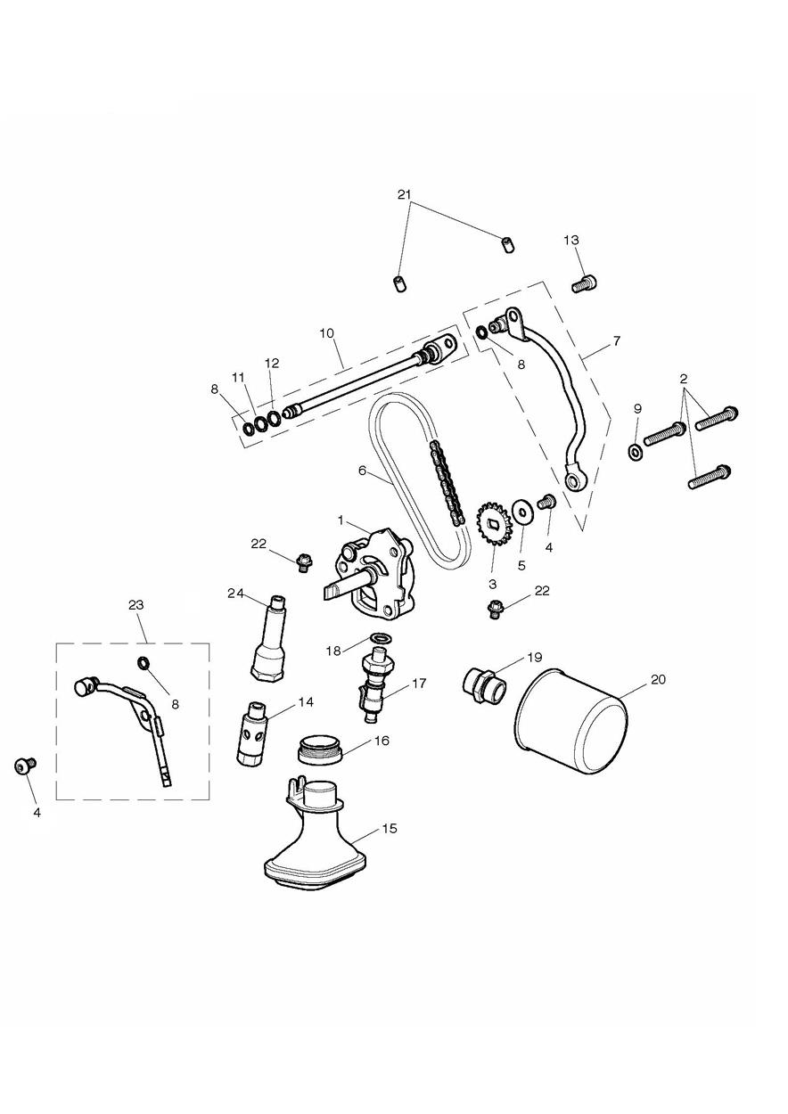 Lubrication System exploded diagram