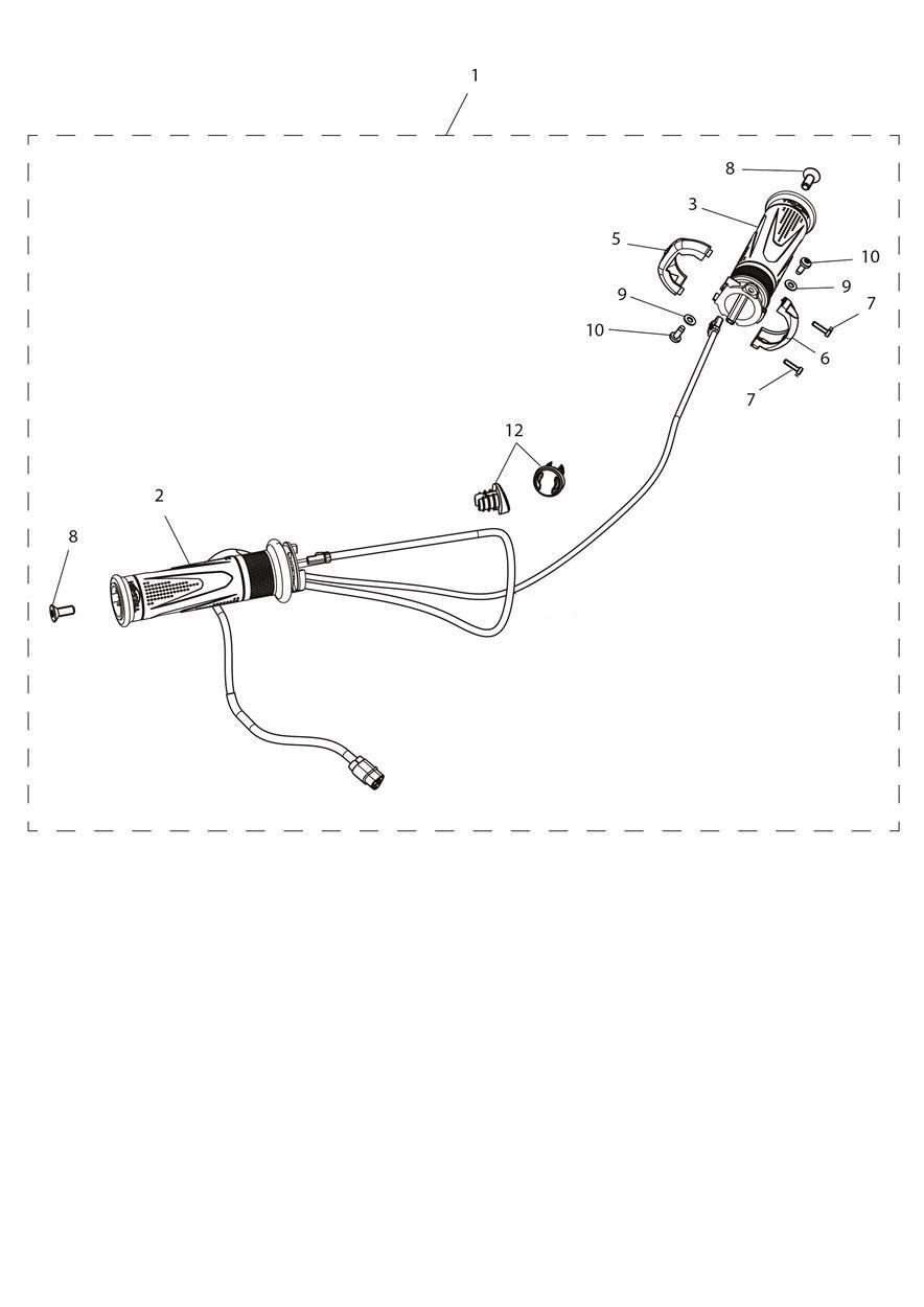 Heated Grip Kit exploded diagram