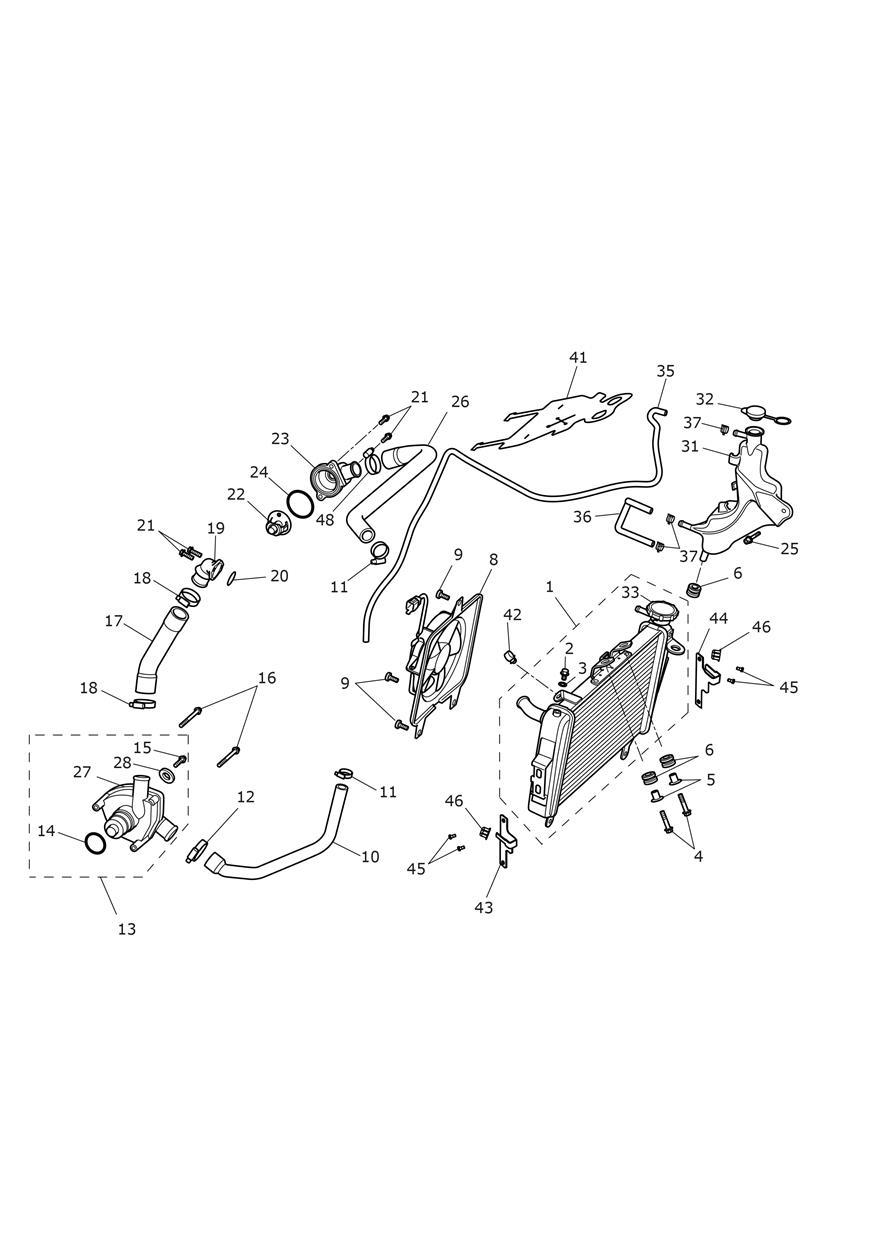 Cooling System exploded diagram